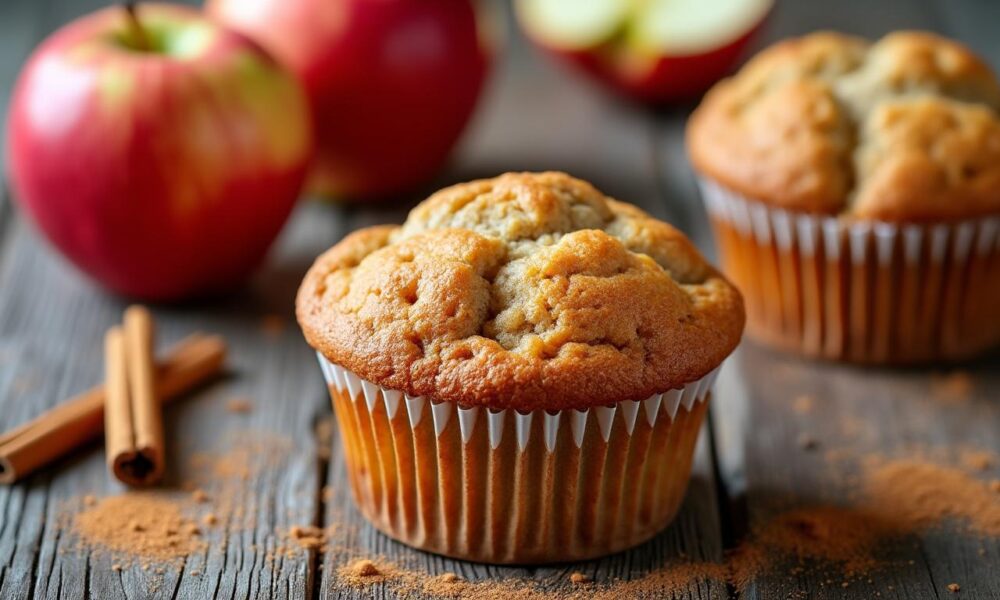 découvrez la recette moelleuse et facile des muffins pomme, parfaite pour 2025. un délicieux goûter à réaliser rapidement avec des ingrédients simples.
