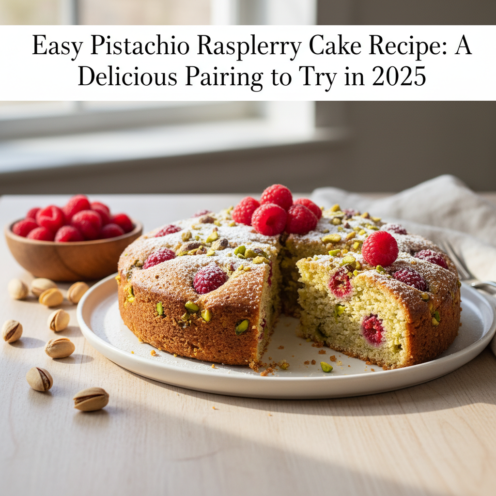 découvrez notre recette facile de cake pistache framboise, une alliance gourmande parfaite à tester en 2025 pour régaler vos papilles.