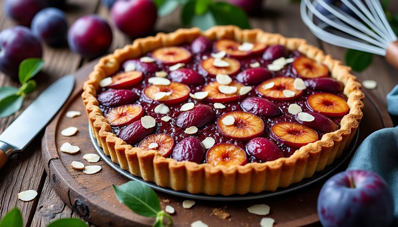 découvrez notre recette facile et nos astuces pour réussir une tarte aux prunes et amandes moelleuse, parfaite pour un dessert gourmand et maison.