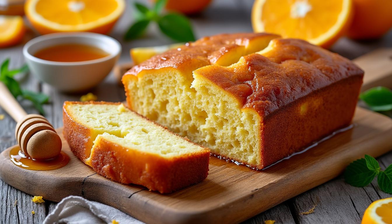 découvrez notre recette facile de cake à l'orange et au miel, un dessert moelleux et parfumé à savourer en toute simplicité.