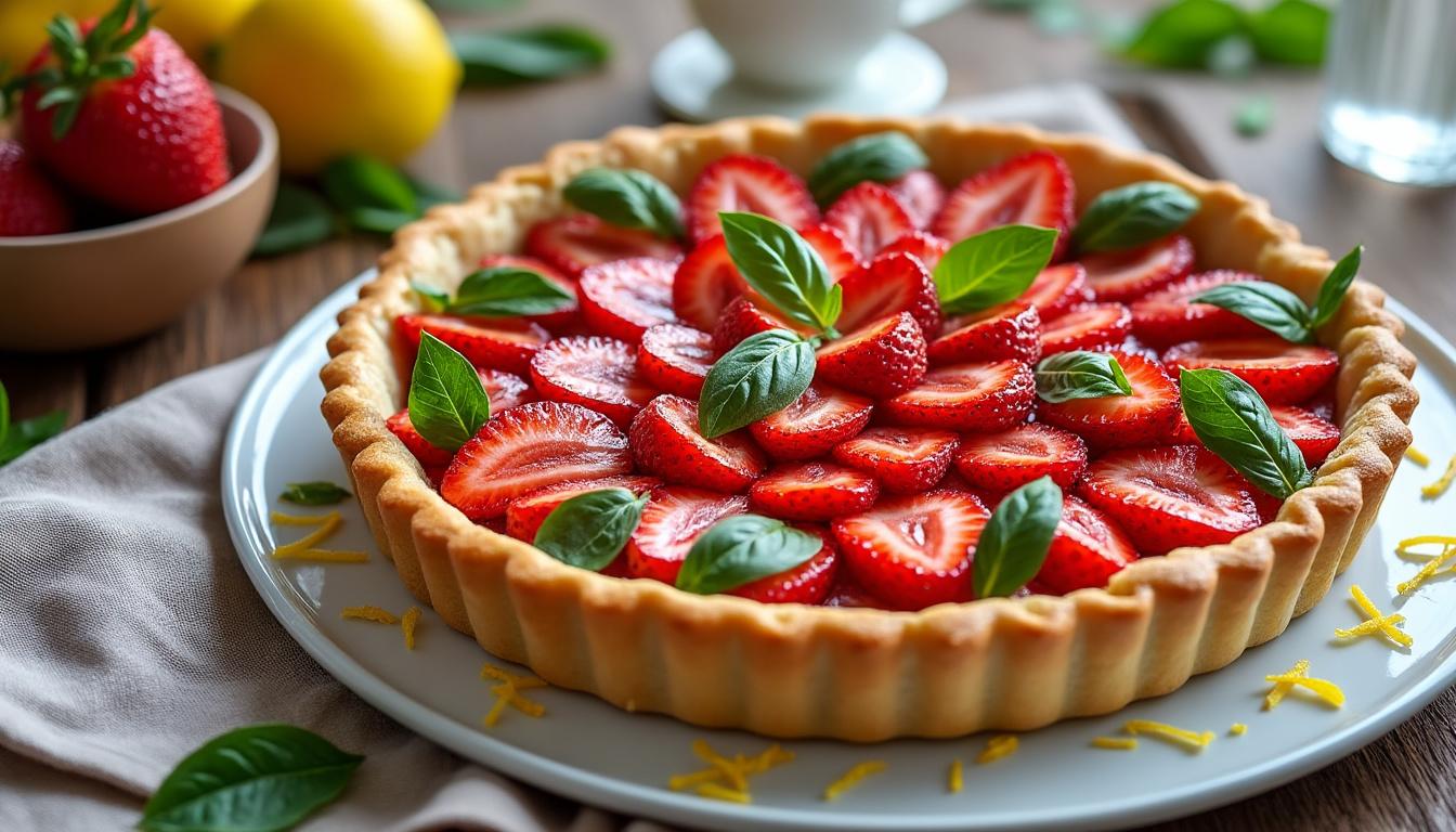 découvrez la tarte fraise basilic citron, une alliance fraîche et originale à essayer absolument en 2025 pour une explosion de saveurs estivales.
