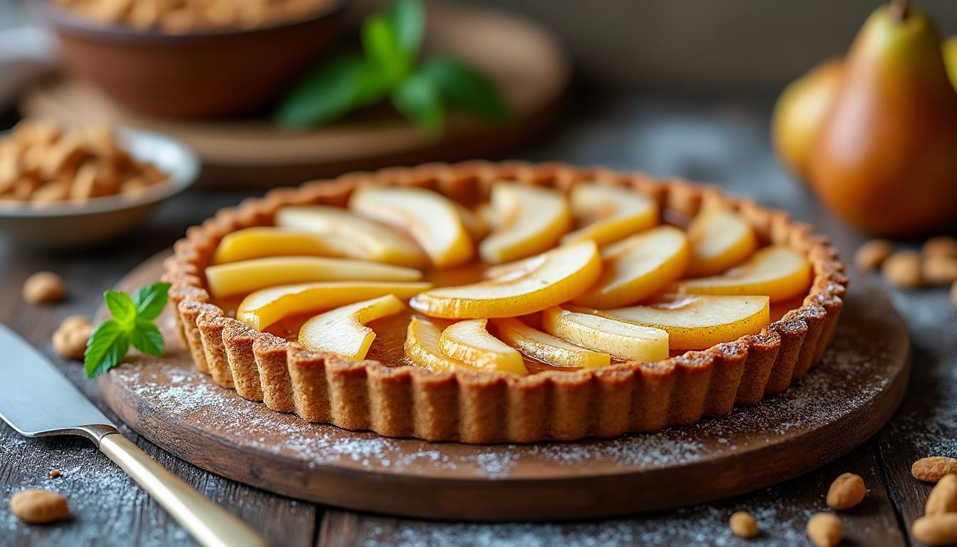 découvrez la recette facile et gourmande de la tarte poires spéculoos, le dessert parfait à adopter en 2025 pour régaler toute la famille.